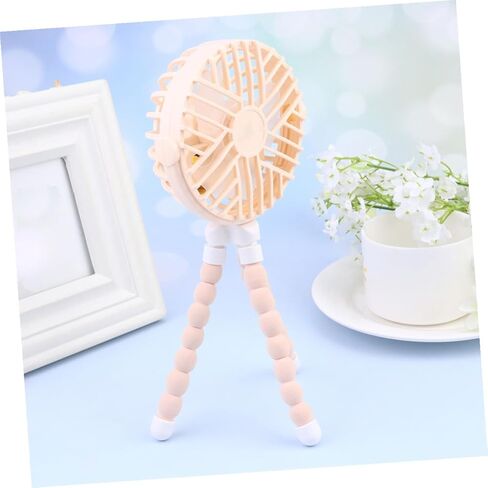 Octopus USB Fan Mini Creative Portable Small Desk Fan with USB Charging, Quiet Operation for Home Office, Yellow round Design Suitable for Travel and School in Saudi Arabia