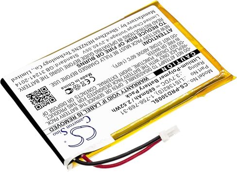 680mAh Li-Polymer Replacement Battery for Sony PRS-300, PRS-300BC, PRS-300RC, PRS-300SC, 1-756-769-31, 9702A50844, 9924A60515 in Saudi Arabia