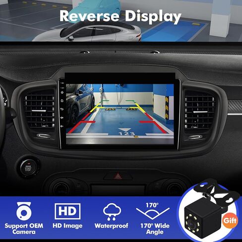 ستيريو سيارة 10.1 بوصة IPS تعمل باللمس Android 14 لسيارة Kia Sorento 3 2015-2020 مع CarPlay اللاسلكي وAndroid Auto 2+64GB راديو السيارة، يدعم WiFi 6، Bluetooth، 5.4، كاميرا احتياطية، SWC in Kuwait