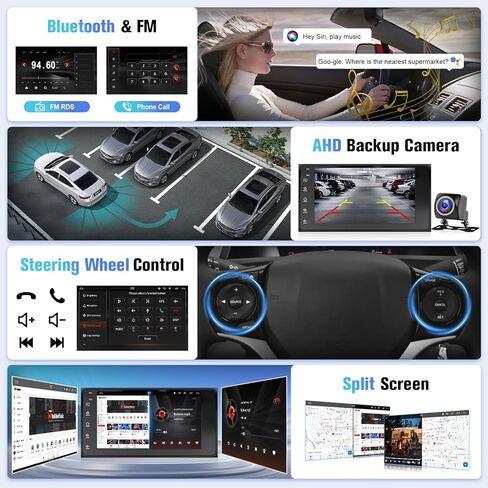 Naifay Android Car Radio for Toyota 4Runner 2003-2009 & Tundra 2003-2006 & Sequoia 2003-2007 Stereo, 7inch IPS Touch Sreen for Corolla with CarPlay Android Auto Bluetooth GPS SWC (Non-J.B.L Version) in Saudi Arabia