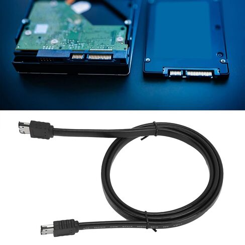 ESATA A Male Connection Cable to Male Fast 3Gbps Data for External Hard Disk, PVCLENGGTH 50 cm. Suitable for Hard Drives, for Data (50cm) (100cm) in Saudi Arabia