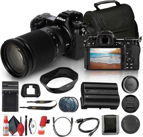 Nikon Z6 III Mirrorless Camera with 28-400mm Lens 24.5MP FX 6K RAW 4K120p EXPEED 7 Bundle with Bag + Cleaning Kit + 64GB Memory Card (Renewed) in Saudi Arabia