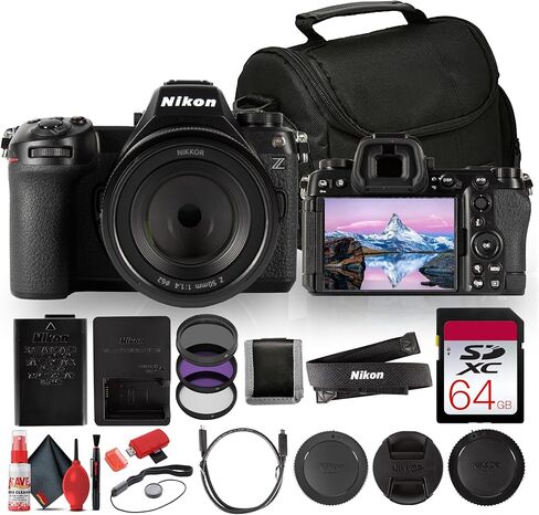 Nikon Z6 III Mirrorless Camera with 50mm f/1.4 Lens 24.5MP FX 6K RAW 4K120p Bundle with Bag + Cleaning Kit + 62mm 3 Piece High Resolution Filter Kit (Renewed) in Saudi Arabia