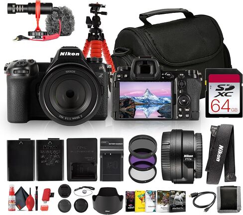 Nikon Z6 III Mirrorless Camera with 50mm f/1.4 Lens 24.5MP FX 6K RAW 4K120p Bundle with + FTZ II Mount Adapter + Tripod + 62mm Filter Kit + More (Renewed) in Saudi Arabia