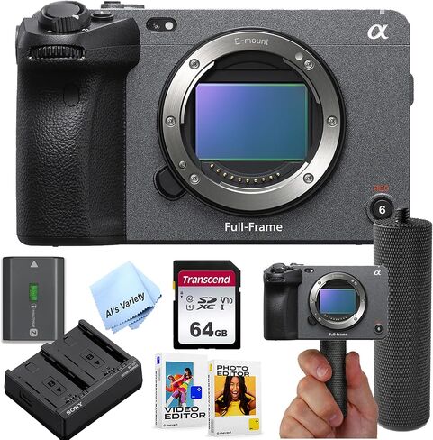 Sony FX3A Full-Frame Cinema Camera, 12.1MP Full-Frame CMOS Exmor R Sensor + + 64GB Memory + Stabilizing Grip + Software Pack +More(Value Bundle)(Renewed) in Saudi Arabia