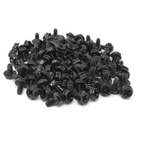 Kisangel 100pcs Black Pci Mounting Screws for Computer Case and Power Supply, Round Head Replacement Screws for PC Build and Repair in Saudi Arabia