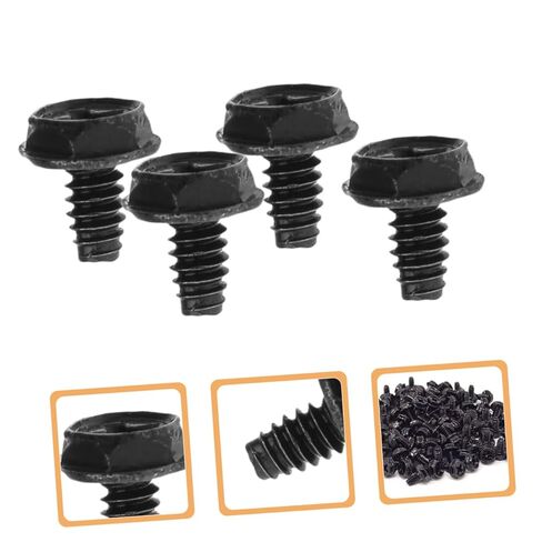 Kisangel 100pcs Black Pci Mounting Screws for Computer Case and Power Supply, Round Head Replacement Screws for PC Build and Repair in Saudi Arabia