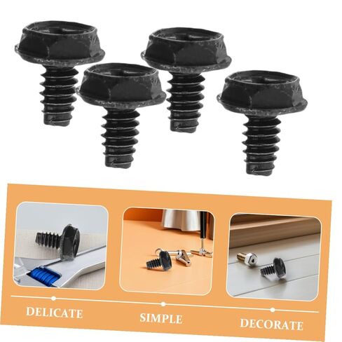 Kisangel 100pcs Black Pci Mounting Screws for Computer Case and Power Supply, Round Head Replacement Screws for PC Build and Repair in Saudi Arabia