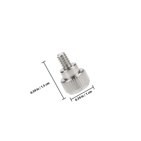 HOMSFOU 100pcs Silver Computer Chassis Thumb Screws Knurled Side Panel Fixing Replacement for Desktop PC Case Accessories in Saudi Arabia