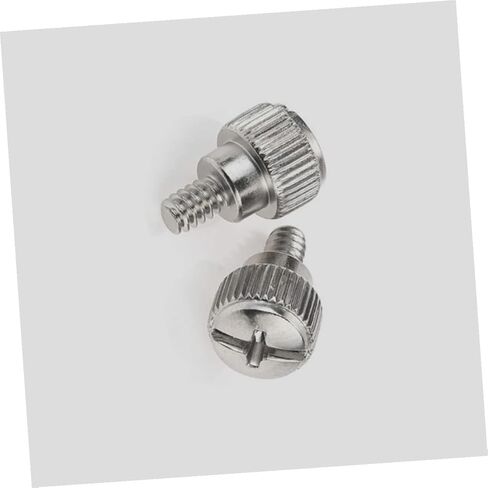 HOMSFOU 100pcs Silver Computer Chassis Thumb Screws Knurled Side Panel Fixing Replacement for Desktop PC Case Accessories in Saudi Arabia