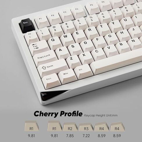 Akko Gem 02 QMK/VIA لوحة مفاتيح ميكانيكية من الألومنيوم ثلاثية الوضع RGB لوحة مفاتيح ألعاب لاسلكية قابلة للتبديل السريع، أسود على أبيض، مفتاح وردي ممتاز مشحم مسبقًا in Kuwait
