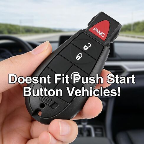 استبدال مفتاح Fob متوافق مع Jeep Cherokee 2014 2015 2016 2017 2018 2019 2020 استبدال مفتاح التحكم عن بعد GQ4-53T (رقاقة 4A) 68105081 3 أزرار 433 ميجاهرتز (حزمة من 2) (4 أزرار) in Saudi Arabia