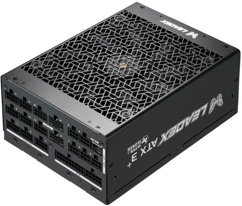 Leadex Titanium 2800W ATX 3.1 ، Cybenetics Titanium ، ضمان 10 سنوات ، 12V-2X6 ، الوضع الصامت من Eco ، وحداس كامل ، محمل الكرة المزدوج ، 200-240VAC فقط in Kuwait