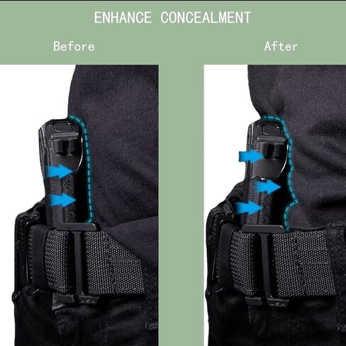 Appendix Carry Holster Wedge, Improves Comfort & Concealment, Universal Foam Holster Pad, Ambidextrous, Black in Saudi Arabia