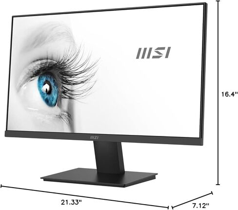 msi PRO MP241X Monitor 24" FHD, 1 HDMI, 1 VGA, VESA Mount, Black w/Docztorm Dock in Saudi Arabia
