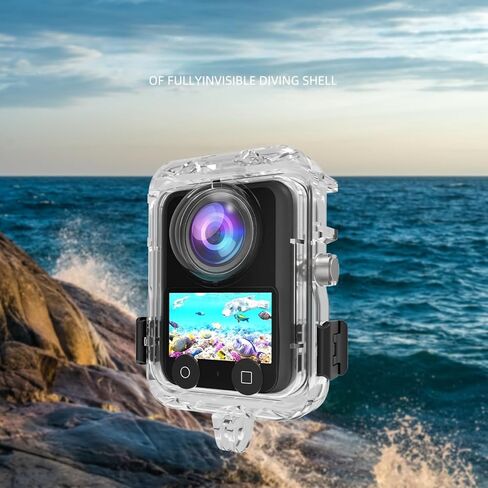 40M Waterproof Housing Case for DJI Osmo 360, Protective Hard Shell Action Camera Cover Transparent Tempered Glass for DJI Osmo 360 Accessories in Saudi Arabia