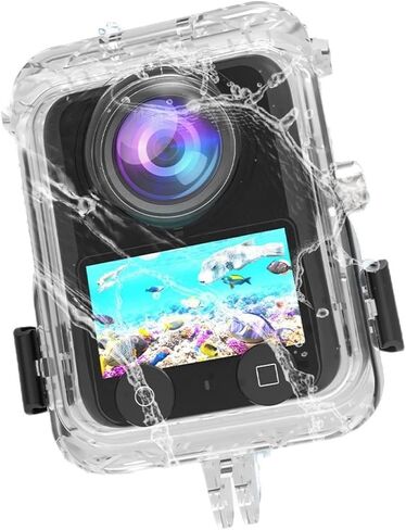 40M Waterproof Housing Case for DJI Osmo 360, Protective Hard Shell Action Camera Cover Transparent Tempered Glass for DJI Osmo 360 Accessories in Saudi Arabia