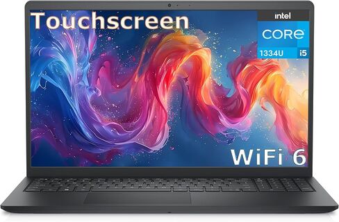 كمبيوتر محمول Dell Inspiron 15 بشاشة لمس 15.6 بوصة FHD للكمبيوتر المحمول Intel 10-Core i5-1334U، ذاكرة الوصول العشوائي DDR4 سعة 8 جيجابايت، 512 جيجابايت PCIe SSD، WiFi 6، بلوتوث، HDMI، Windows 11 Home S (متجدد) in Kuwait