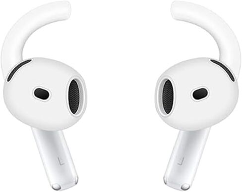ALXCD Sport Eartips Compatible with AirPods 4 4th Generation Earbuds, Anti-Slip Earhook Sport Ear Tips Cover Replacement with Cleaner kit Compatible with AirPods 4 8S+1 White in Saudi Arabia