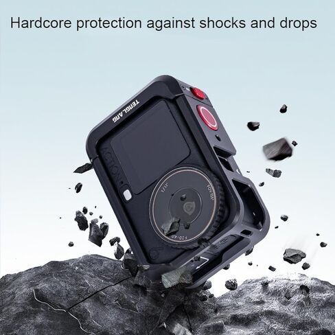 حافظة واقية من الألومنيوم على شكل قفص أرنب لكاميرا DJI Osmo Action 6، حامل محول توسيع إطار معدني متعدد الوظائف لملحقات كاميرا DJI Osmo Action 6 in Saudi Arabia
