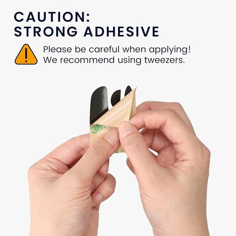 kwmobile Mouse Feet Replacement Compatible with ASUS ROG Harpe II Ace Computer Mouse Skates Sticker - Black in Saudi Arabia