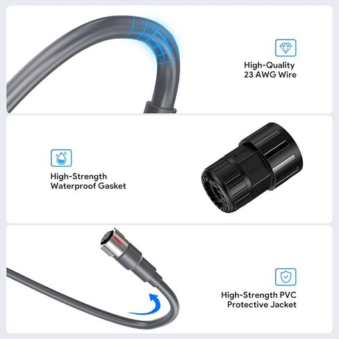 Starlink Ethernet Adapter Performance Gen 3 – 1FT/30CM Waterproof RJ45 Coupler & Ethernet Cable Extension for Performance Gen 3 Dish, Plug-and-Play, High-Speed Data Transmission, Outdoor Use (2 Pack) in Saudi Arabia