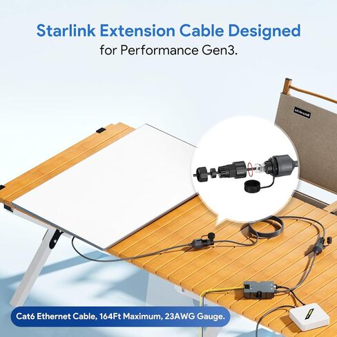 Starlink Ethernet Adapter Performance Gen 3 – 1FT/30CM Waterproof RJ45 Coupler & Ethernet Cable Extension for Performance Gen 3 Dish, Plug-and-Play, High-Speed Data Transmission, Outdoor Use (2 Pack) in Saudi Arabia