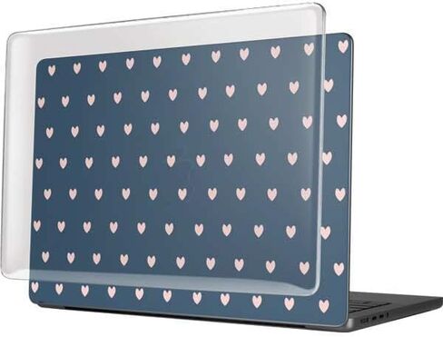 Skinit Case + Skin Compatible with MacBook Pro 14in (2021) Originally Designed Blue and Pink Hearts Design in Saudi Arabia
