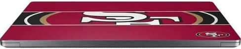 Skinit Laptop Decal Skin Compatible with Universal Laptop 17in (13.8 x 10in) - Officially Licensed NFL San Francisco 49ers Zone Block Design in Saudi Arabia