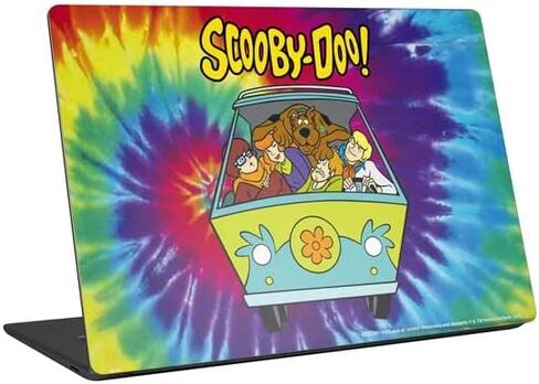 Skinit Laptop Decal Skin Compatible with Universal Laptop 13in (10.6 x 7.6in) - Officially Licensed Warner Bros Scooby-Doo Tie Dye Design in Saudi Arabia