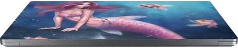 Skinit Laptop Decal Skin Compatible with Universal Laptop 17in (13.8 x 10in) - Tate and Co. Aurelia Mermaid with Fish Design in Saudi Arabia