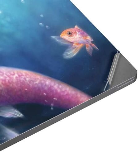 Skinit Laptop Decal Skin Compatible with Universal Laptop 17in (13.8 x 10in) - Tate and Co. Aurelia Mermaid with Fish Design in Saudi Arabia