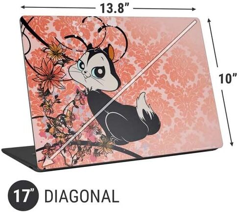 ملصق Skinit للكمبيوتر المحمول متوافق مع الكمبيوتر المحمول العالمي مقاس 17 بوصة (13.8 × 10 بوصة) - تصميم Warner Bros Pussyfoot المرخص رسميًا in Saudi Arabia