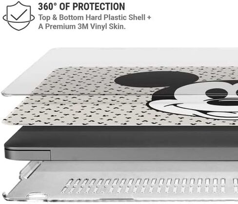 حافظة Skinit + غلاف متوافق مع جهاز MacBook Pro 14in (2021) - تصميم Disney Classic Mickey Mouse المرخص رسميًا in Kuwait