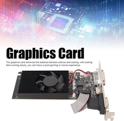2GB DDR3 Graphics Card, GT610 2GB 64bit Computer Graphics Card High Definition Multimedia Interface for Computer Desktop in Saudi Arabia