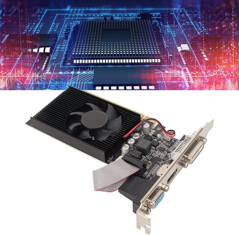 2GB DDR3 Graphics Card, GT610 2GB 64bit Computer Graphics Card High Definition Multimedia Interface for Computer Desktop in Saudi Arabia