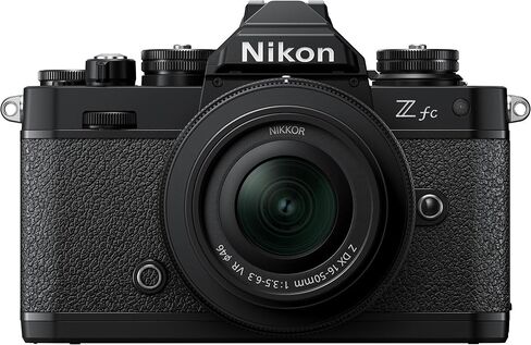Nikon Zfc DX Mirrorless Camera with 16-50mm VR Lens Black 20.9MP 11fps 4K UHD Bundle with Rode Ultracompact on Camera-Mount Microphone + FTZ II Mount Adapter + Tripod + 64GB Memory Card in Saudi Arabia