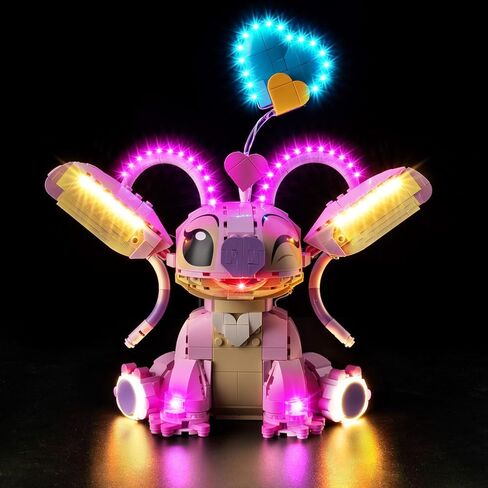 مجموعة إضاءة LED Kyglaring متوافقة مع مكعبات بناء Lego Angel Lilo & Stitch 43257، ملحقات إضاءة مطورة لمجموعة نماذج 43257، الأضواء فقط (النموذج غير متضمن)، الإصدار الكلاسيكي in Saudi Arabia