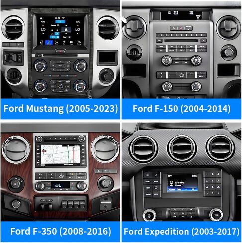 حامل هاتف للسيارة Ford Mustang 2005-2023 (ليس Mach E)، F-150 2004-2014، F-250 2008-2016، F-350 2008-2016، Expedition 2003-2017 ملحقات السيارات الداخلية الدائرية لتنفيس الهواء المحمول in Kuwait