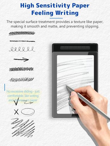 واقي شاشة ذو ملمس ورقي لجهاز HUION Kamvas Pro 13 مقاس 13.3 بوصة، فيلم PET غير لامع مضاد للوهج، مضاد لبصمات الأصابع ومقاوم للخدش للكتابة والقراءة الطبيعية in Kuwait