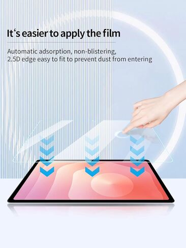 واقي شاشة لجهاز Samsung Galaxy Tab S11 Android 11 بوصة، مضاد للخدش 9H حساس للمس، حواف مستديرة 2.5D خالية من الفقاعات، سهل التركيب، عبوتان. in Kuwait