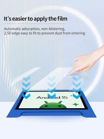 واقي شاشة لجهاز CFVOCUY TS01-K103A Android 15 تابلت 10.1 بوصة، مضاد للخدش 9H صلابة اللمس الحساسة 2.5D حواف مستديرة خالية من الفقاعات سهلة التركيب، عبوتان. in Kuwait