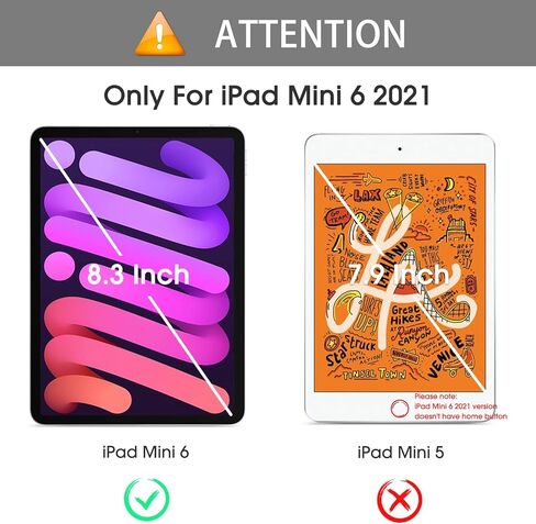 OMOTON [2 Pack Screen Protector for iPad Mini 6 (8.3 Inch), Apple Pencil Compatibility/Scratch Resistant/Tempered Glass for iPad Mini 6th Generation 2021 Released in Saudi Arabia