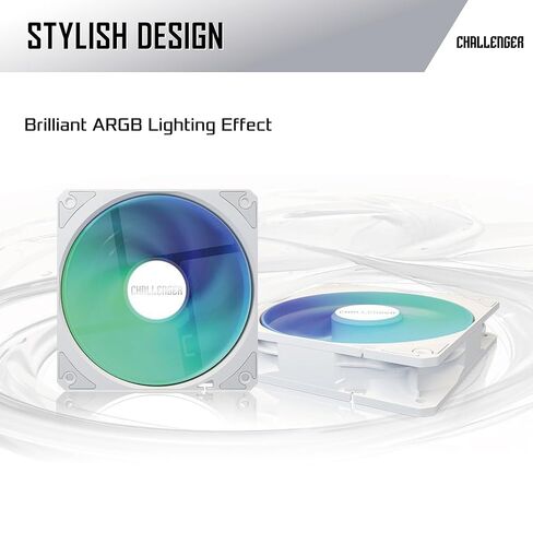ASRock Challenger White 240 Digital All-in-One Liquid CPU Cooler, 240mm Radiator, White Design, 3" Smart Digital Display, ARGB Lighting, 0dB Mode, 6-Year Warranty in Saudi Arabia