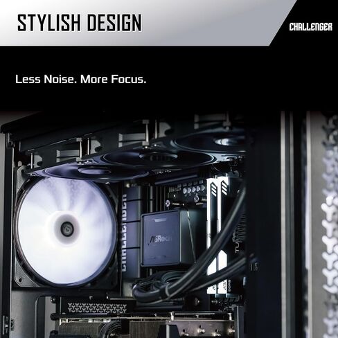 ASRock Challenger Pure 360 All-in-One Liquid CPU Cooler, Sleek All-Black Design, 360mm Radiator, 3-Phase Pump, 0dB Silent Cooling, 6-Year Warranty in Saudi Arabia