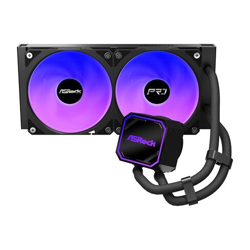 ASRock Pro 240 ARGB All-in-One Liquid CPU Cooler, 240mm Radiator, Dynamic ARGB Lighting, 3-Phase Pump, 0dB Silent Mode, 6-Year Warranty in Saudi Arabia