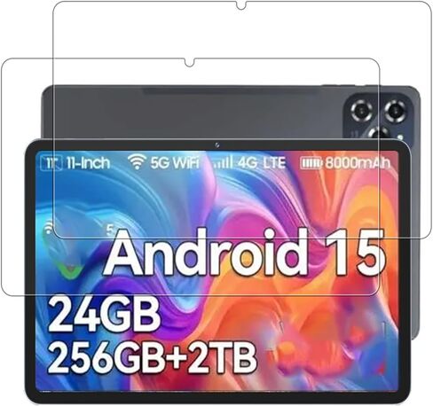 [عبوة من قطعتين] واقي شاشة لجهاز TABWEE W90 Android Tablet مقاس 11 بوصة من الزجاج المقوى، واقي شاشة لجهاز BESTTAB W90 Tablet مضاد للخدش وحساس وصلابة 9H in Kuwait