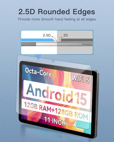 واقي شاشة لجهاز SVITOO P11 Tablet مقاس 11 بوصة، زجاج مقسى بصلابة 9H لجهاز SVITOO P11 Android 15 Tablet مضاد للخدش، خالٍ من الفقاعات، وضوح عالي الدقة in Kuwait