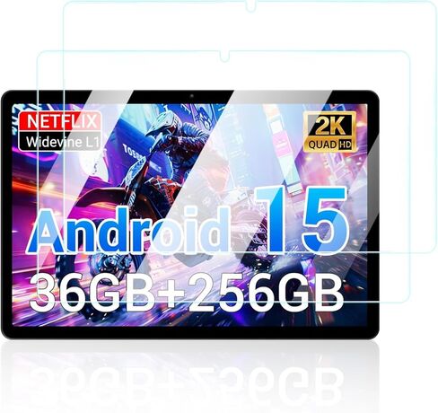 واقي شاشة لجهاز POWMUS LS1111 Android Tablet 11 بوصة، مضاد للخدش 9H صلابة اللمس الحساسة 2.5D حواف مستديرة خالية من الفقاعات سهلة التركيب، عبوتان. in Kuwait