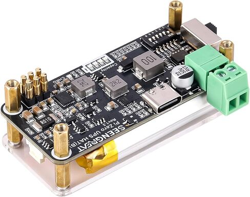 Uninterruptible Power Supply HAT for Raspberry Pi Zero Series, 5V Stable Output, Solar Charging (5V–24V), Ba-ttery Monitoring via I2C,Low-Power UPS Expansion Module in Saudi Arabia
